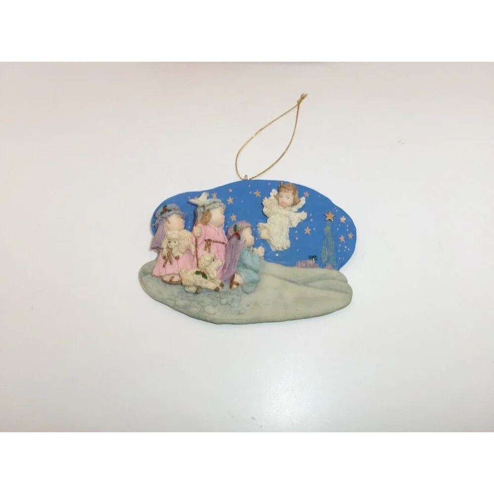 Silvestri Christmas Pageant Ornament Children's Nativity Play Relief New in Box